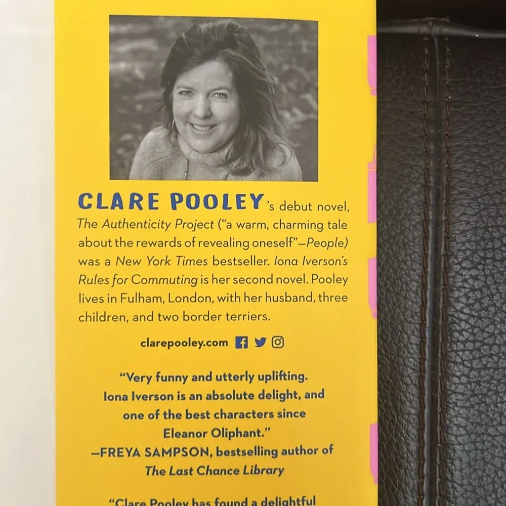 Clare Pooley “Iona Iverson’s Rules for Commuting” Hardcover Novel